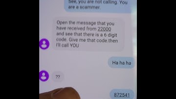 When a scammer wants a confirmation code. Text bomb him.