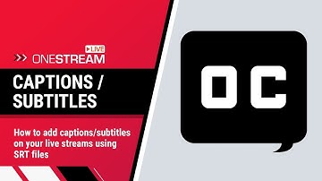 Add captions/subtitle on live streams using SRT files | Pre-Recorded Video Tutorial | OneStream Live