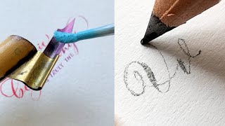 The best calligraphy and lettering With pencil pen and brush