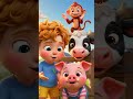 Old MacDonald Had a Farm 🐷🐮 | Baby Cartoon Nursery Rhymes #toddlersongs #shorts #kidssongs