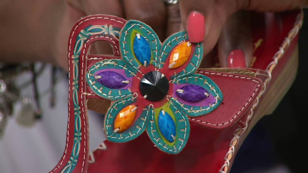 Spring Step Leather Slide Sandals - Cosima on QVC