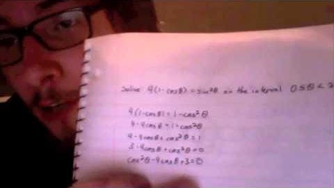 How to solve a trig equation using a Pythagorean Identity