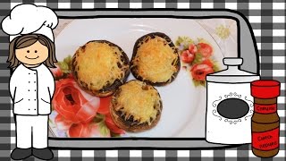 Шампиньоны фаршированные сыром Шампиньоны фаршированные сыром