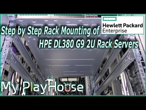 Rack mounting three HPE DL380 G9 in Data Center - 394
