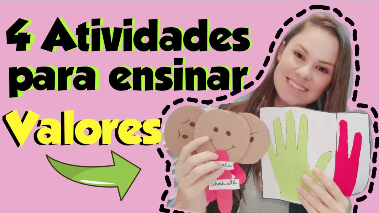 COMO TRABALHAR VALORES NA EDUCAÇÃO INFANTIL | 4 Ideias de Atividades Lúdica para fazer com crianças