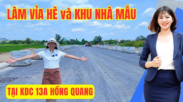 Khu dân cư 13A Hồng Quang Tháng 10.2025 - Làm bo vỉa và lát gạch vỉa hè | Hong Dung BDS