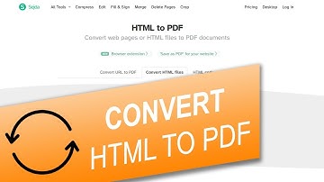 How to Convert HTML File to PDF