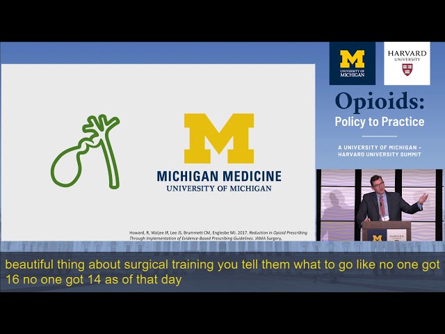 University of Michigan/Harvard University Summit: Opioids Policy to Practice Summit – Panel 3 class=