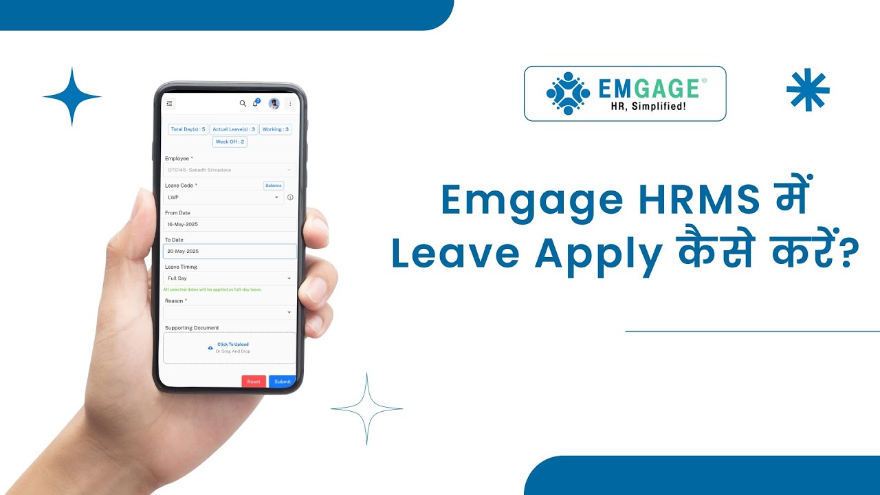 How to Apply for Leave in Emgage HRMS Mobile App? | Step-by-Step Guide ...