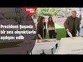 Prezident İlham Əliyev və ailəsi Şuşada bir sıra obyektlərin açılışında iştirak edib - Baku TV