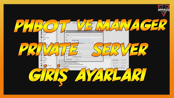 PHBOT ( MANAGER )  PRİVATE SERVER GİRİŞ AYARLARI | Silkroad Online