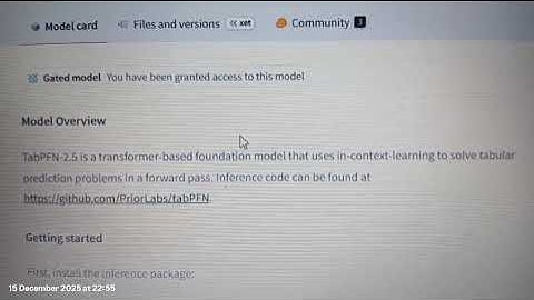 TabPFN Tabular Foundation Model