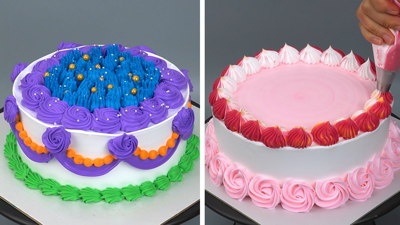 Tips & Trick Cake Decorating Tutorials For Newbie | Most Satisfying ...