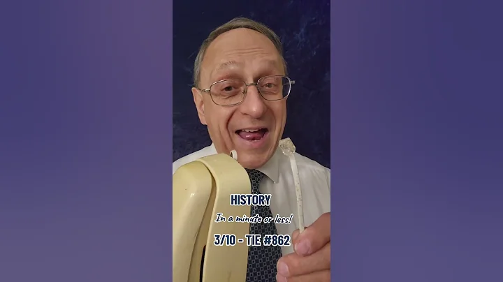 Quick history - 3/10 - Tie 862. It's a snapshot of history in a minute or less. #march10