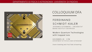 Schmidt-Kaler Ferdinand - Modern Quantum Technologies with trapped ions