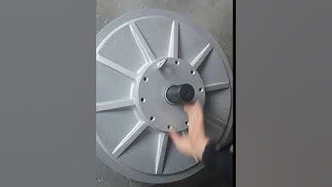 5KW 100RPM coreless permanent magnet generator, spinned by hand