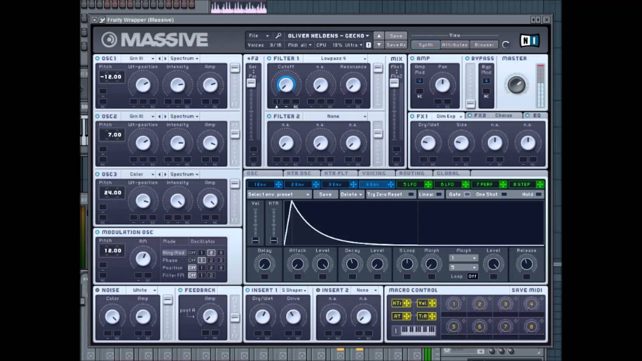 [FREE DOWNLOAD] Oliver Heldens - Gecko (Bassline Massive Preset)