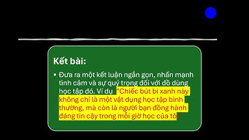 hướng dẫn viết đoạn văn tả đồ dùng học tập lớp 3