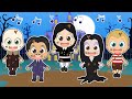 FIVE LITTLE BABIES 🏰🕷️ With de Addams Family 🎵🔴 SONGS FOR KIDS