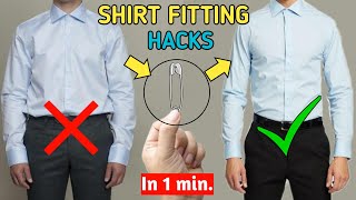 5 AMAZING Shirt Fitting Hacks Every STYLISH Guy Should Know(BEST🔥)| Shirt Hacks Men | Style Saiyan