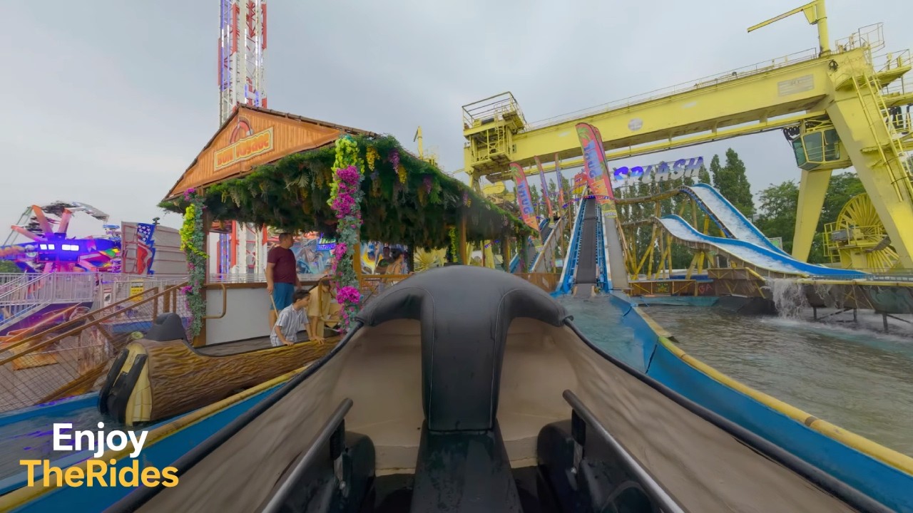 Big Splash / Tiki Surf (Bufkens) | Sinksenfoor Antwerpen (BE) | Onride | Jun '25 | 4K HDR