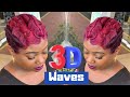 3D waves | Curl waves inspired by @Hstyles  | How to curl short hair