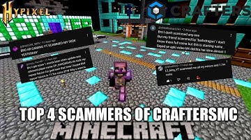 TOP 4 SCAMMERS OF THE CRAFTERSMC SKYBLOCK|| #craftersmc #stnetwork #satnetwork #wenpixel