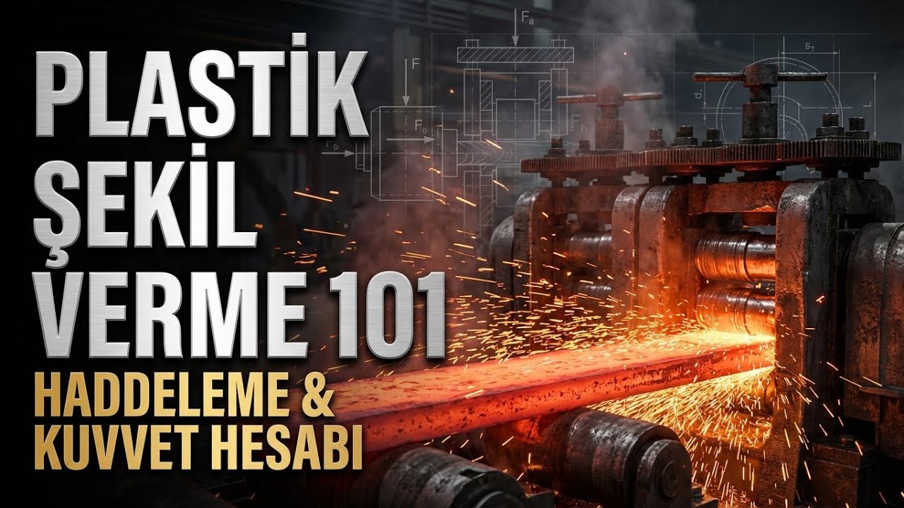 Plastik Şekil Verme 101: Haddeleme Mekaniği, Kuvvet Hesabı ve Hatalar