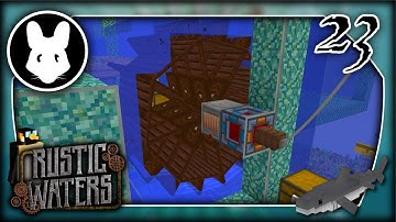 23 Seablock: Rustic Waters modpack! Water Wheel Power