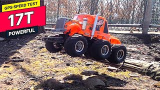 Tamiya KONGHEAD UPGRADE 17T Motor GPS Speed TEST!