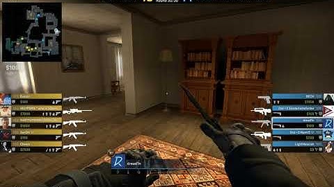 CS:GO Inferno. Force-buy Ace with 1v3 clutch.