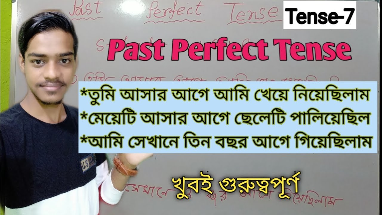 Tense - 7// Past Perfect Tense With Examples In Bengali//Use Of Had+V3 ...