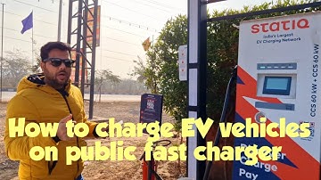 How to charge EV vehicles on charging stations || Statiq charger || EV car charging guide