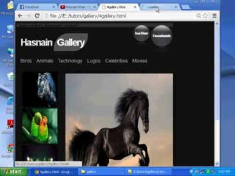 a web photo gallery without using jquery