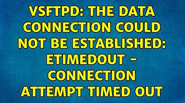 VSFTPD: The data connection could not be established: ETIMEDOUT - Connection attempt timed out