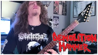 Demolition Hammer - Skull fracturing nightmare Guitar Cover