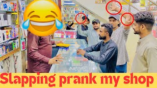 Slapping prank | slapping prank market | group slapping prank