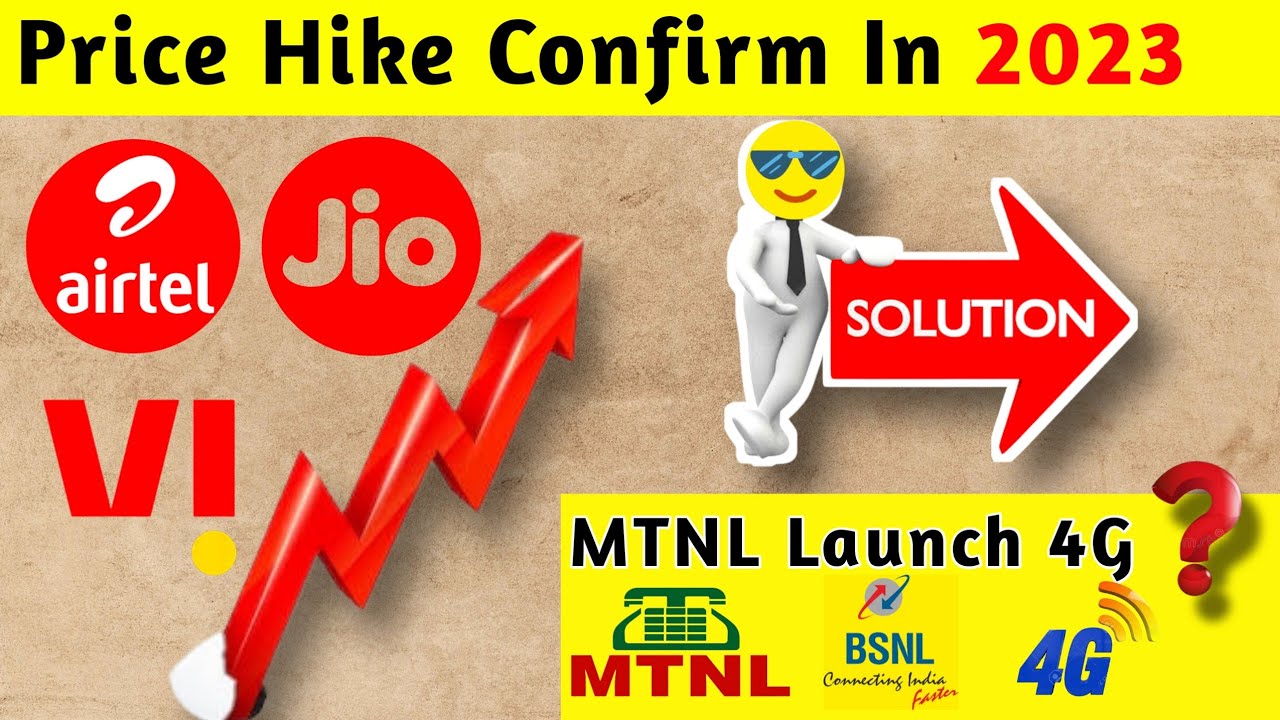 Jio,Airtal,Vi Huge Price Hike In New Year 2023 | Price Hike Solution ...