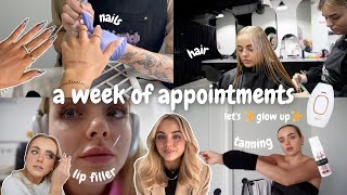 week of appointments | laser | hair | lip filler | lashes | nails | tanning | conagh kathleen