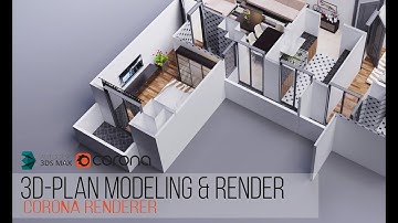 Creating 3D plan Using 3Dsmax - Corona & Slice tool