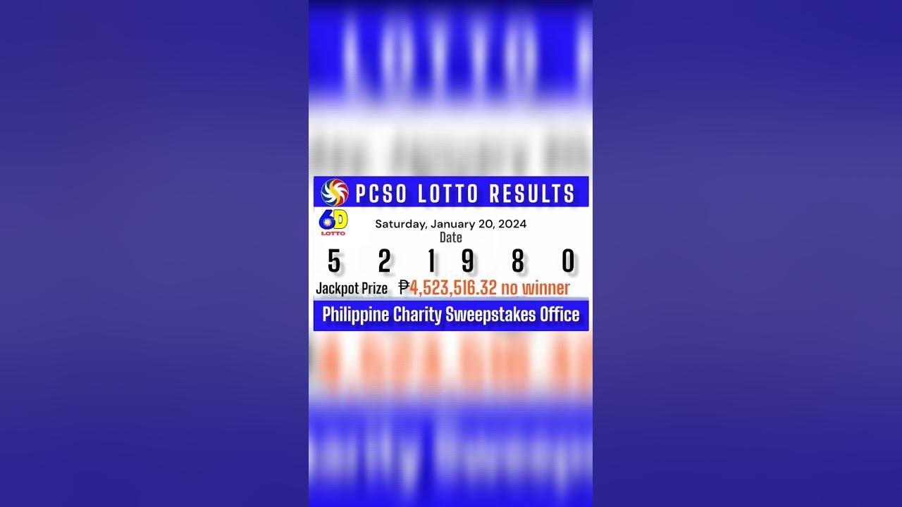 Lotto Results Saturday, January 20, 2024 Lotto YouTube