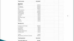 Basics of Personal Finance - How to do a Budget Part 1