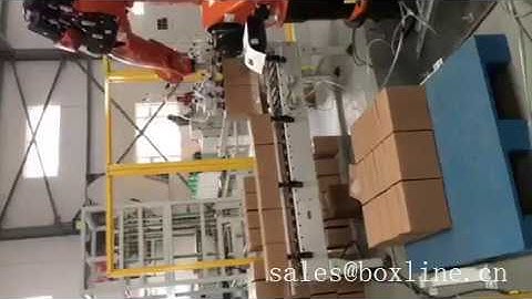 High speed automatic carton box stacking machine/ carton box palletizer