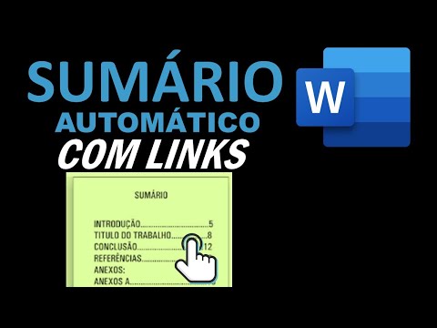 CRIAR SUMÁRIO AUTOMÁTICO