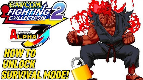 How to UNLOCK Survival Mode in Street Fighter Alpha 3 Upper | Capcom Fighting Collection 2