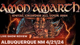 Amon Amarth ‘Metal Crushes All Tour’ Albuquerque NM 4/21/24 Live Show Recap