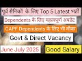 5 LATEST JOB UPDATE FOR EXSERVICEMAN & DEPENDENTS JUNE -JULY 2025
