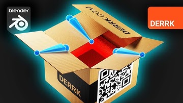 Folding Box Packaging Animation in Blender [Full Process]