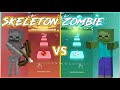 Tiles Hop - Minecraft Skeleton Rap Remix VS Minecraft Zombie Rap | V Gamer