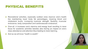 Group 3(Module 2) Topic: Lesson 3- Benefits of Recreational Activities